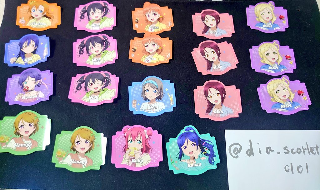 dia_scarlet0101's tweet photo. 【 交換 】
ラブライブ ラブライブサンシャイン レジャフェス 缶バッジ ステッカー ペタこれ 

譲) 画像
求) 
缶バッジ 花陽 ルビィor定価(440円) 
ペタこれ 真姫 花丸or定価(440円)

ペタこれはご希望の組み合わせ2枚1組にてご対応。
定価譲渡はPayPay/振込にて。
郵送希望
#レジャフェス
#Aqours
#μs https://t.co/r4DExgCU9o