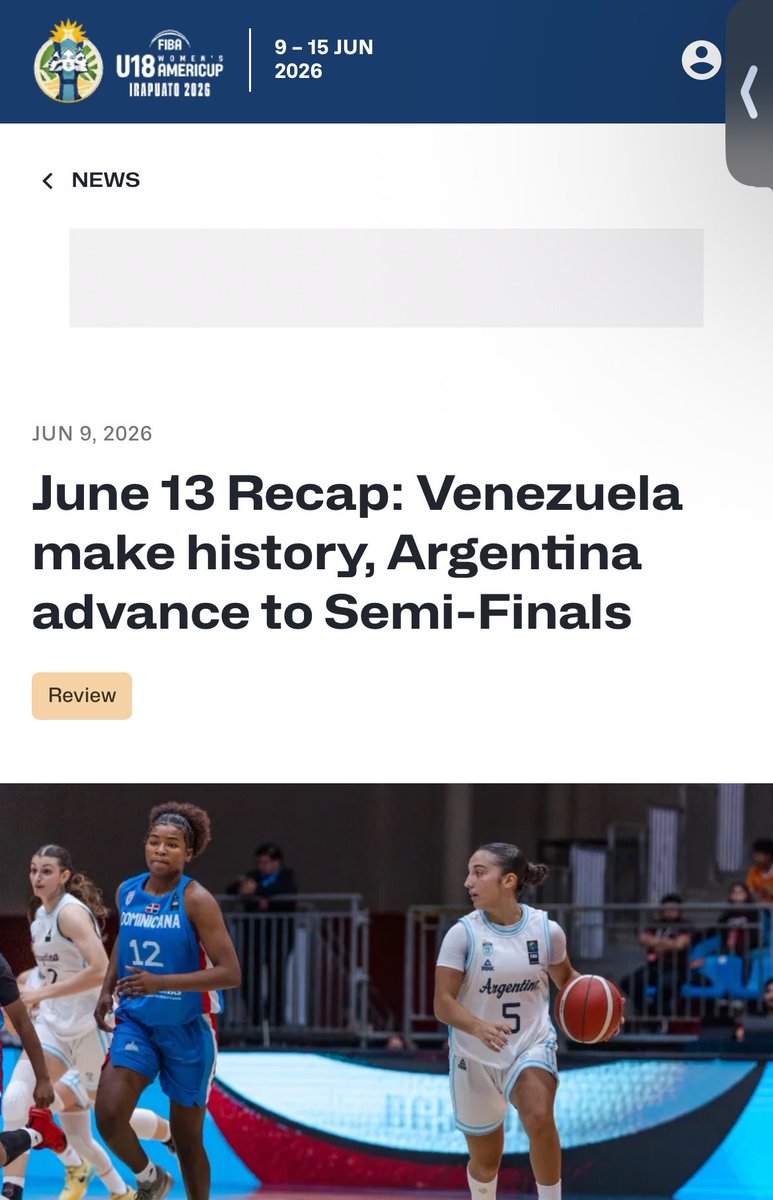 gabyarocha's tweet photo. ¿Vieron que ayer la selección femenina de baloncesto de Venezuela (U-18) clasificó por primera vez a un Mundial?  
Increíble: “Logro histórico: Es la primera vez que un combinado femenino de baloncesto🇻🇪 (en la modalidad 5x5) clasifica a una Copa del Mundo”
#OtraBuenaNoticia 🎉🙌🏻 https://t.co/0C6dcJYwJW