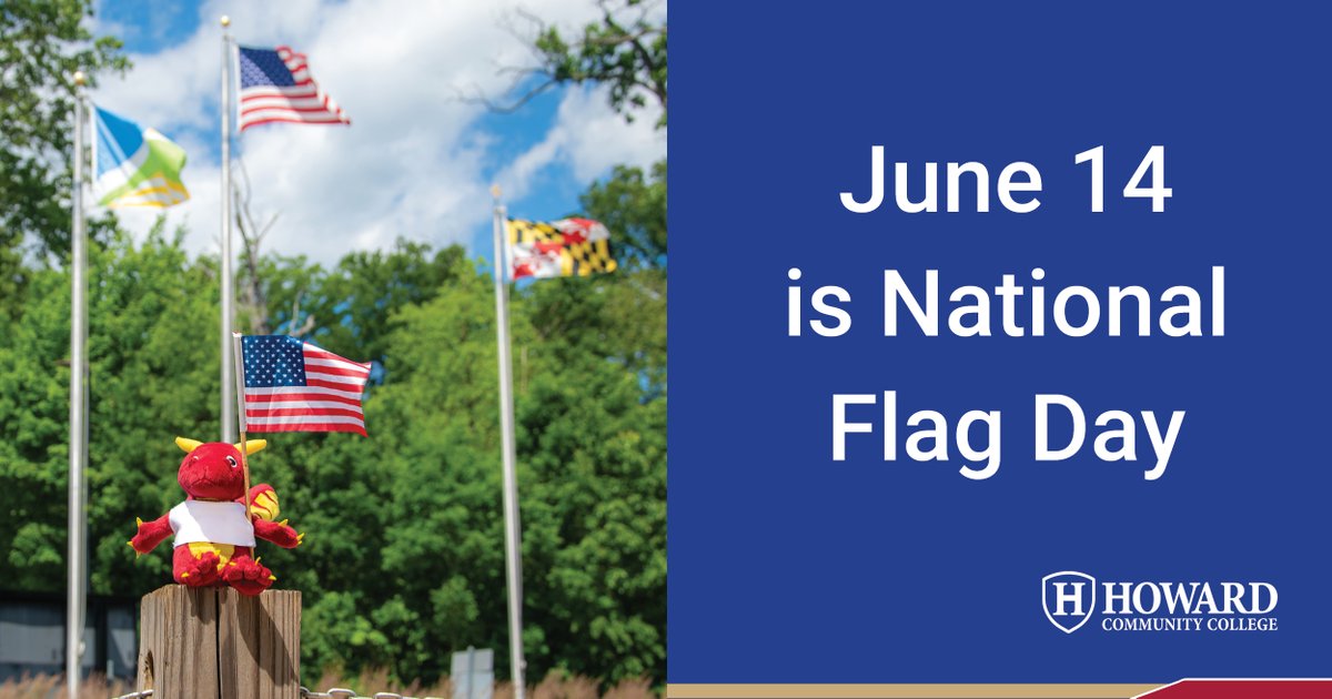 HowardCC's tweet photo. June 14 is National Flag Day, commemorating the day when the Continental Congress approved the design of the national flag. https://t.co/4lumMkfo2F