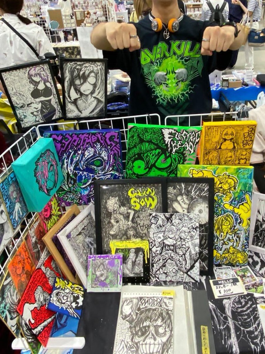 Azisio_sk8P's tweet photo. 仙コミ284お疲れ様でした〜
久しぶりのサークル参加でしたが、お越しいただいた方々、近隣サークルの方々のおかげもあり超楽しく過ごせました！
ありがとうございました！

やっぱりイベント行くと創作意欲湧くな〜久しぶりにちゃんと描きたい気持ち出てきた！ https://t.co/gbGuCIgNwK