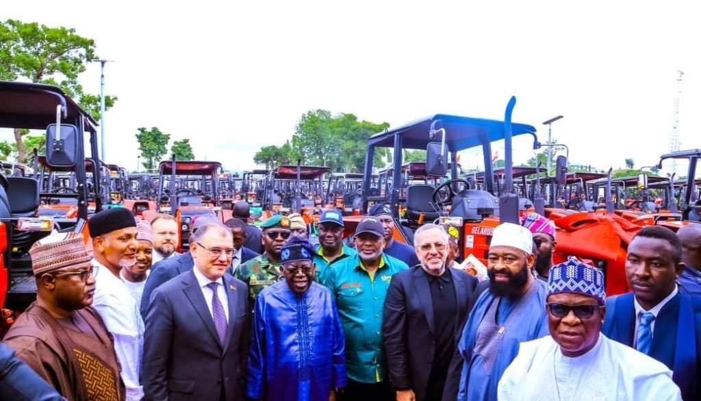 Rejoice_inlife's tweet photo. Tinubu imported over N300 billion worth of tractors to be distributed to farmers. Almost a year after, and the tractors are yet to be given to farmers. They rot away. This is why you should believe that the hunger in Nigeria is a deliberate policy, to make Nigerians scramble for rice, and N5k during the 2027 elections.  Tinubu must go for Nigerians to breathe