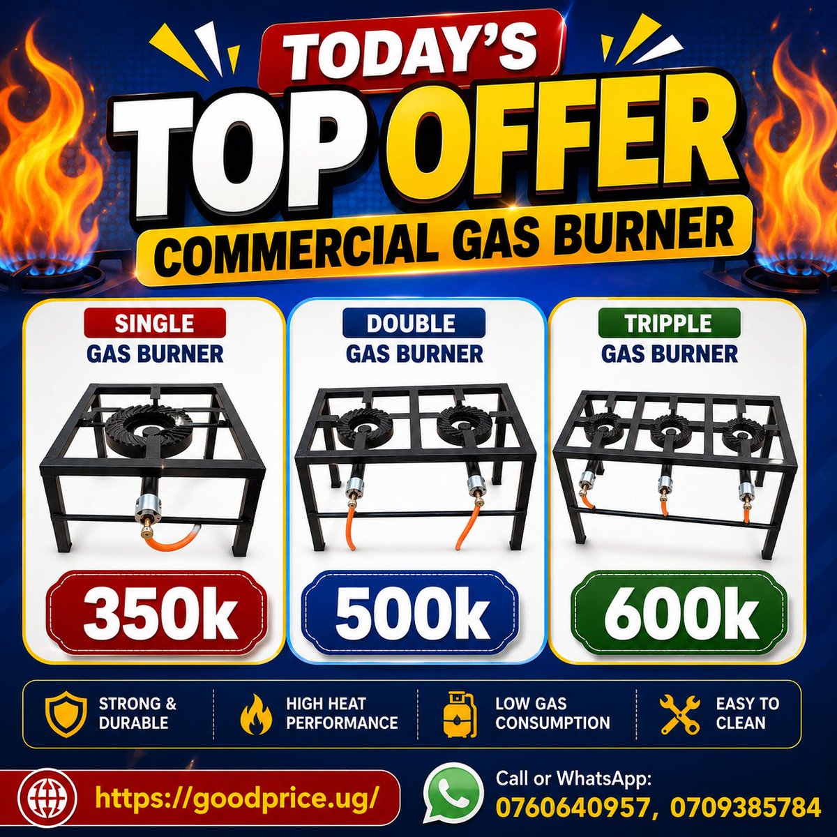 primeElecUg's tweet photo. Commercial Burner Gas Stove Heavy Duty Gas Stoves https://t.co/TEUu9H70Pm