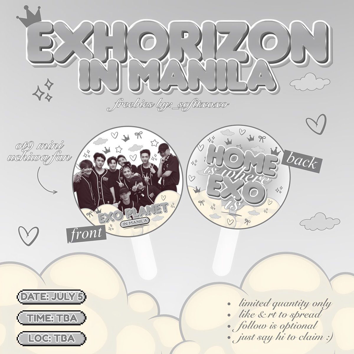 _softtxoxo's tweet photo. EXO PLANET 6: #EXhOrizoninMANILA
day 2 fan support by: @_softtxoxo ᥫ᭡

⋆. 𐙚˚࿔ 𝗼𝘁𝟵 𝗺𝗶𝗻𝗶 𝘂𝗰𝗵𝗶𝘄𝗮 𝗳𝗮𝗻 𝜗𝜚˚⋆
✶ for ot9 supporters only, no antis, pls
✶ like &amp; rt to spread
✶ following is appreciated but not required
✶ ratio is 1:1
✶ on the spot trades only https://t.co/bbZdjDEHWx