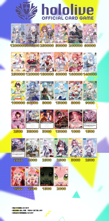 プロモまとめ売り150枚セット ホロ・レア含む ホロライブOCG買取表更新】 各種プロモ 買取価格更新致しました