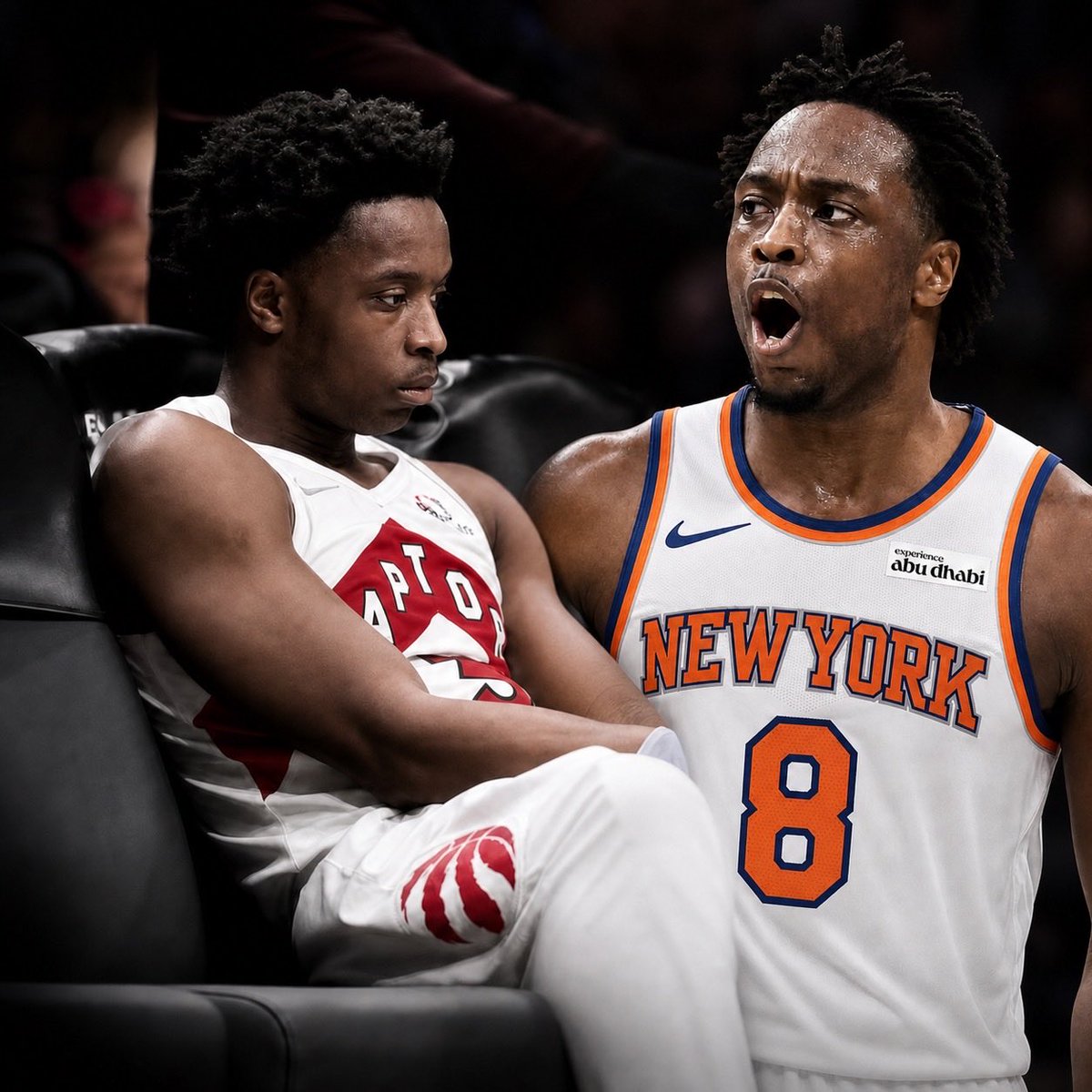 DriblaG's tweet photo. Ο OG Anunoby δεν έπαιξε ούτε ένα λεπτό στην πορεία τίτλου των Raptors το 2019. Ήταν 21 χρονών, τραυματίας, και ήταν στον πάγκο.

Επτά χρόνια μετά, έγινε βασικό κομμάτι στην πορεία των Knicks προς το πρώτο τους πρωτάθλημα εδώ και 53 χρόνια.

#NBA #NBALive #Knicks https://t.co/1mTlM36iul