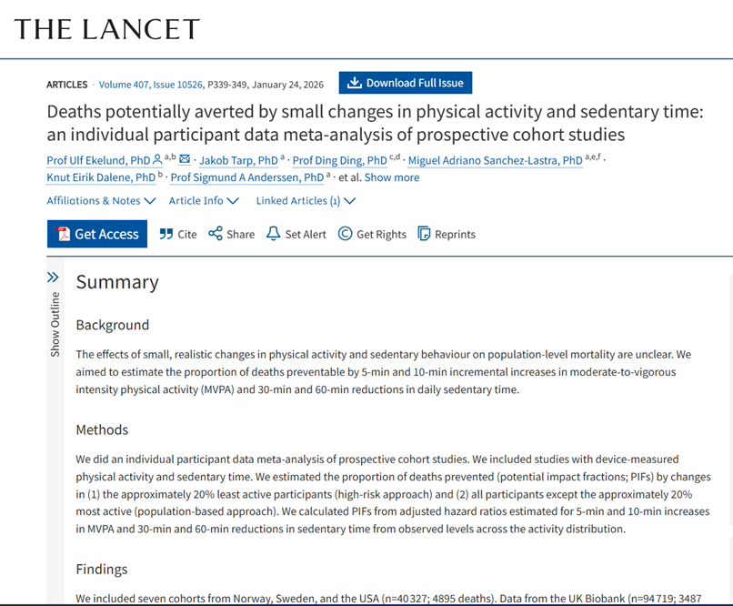 Asiablog_it's tweet photo. #SALUTE ⚕️
La medicina più potente? #Camminare.
Uno studio pubblicato su @TheLancet, condotto su 135.000 persone, dimostra che bastano pochi minuti di camminata veloce al giorno per abbattere il rischio di mortalità:
🔹+5 min/giorno: -6% decessi
🔹+10 min/giorno: -15% decessi https://t.co/hlz21vlkoq