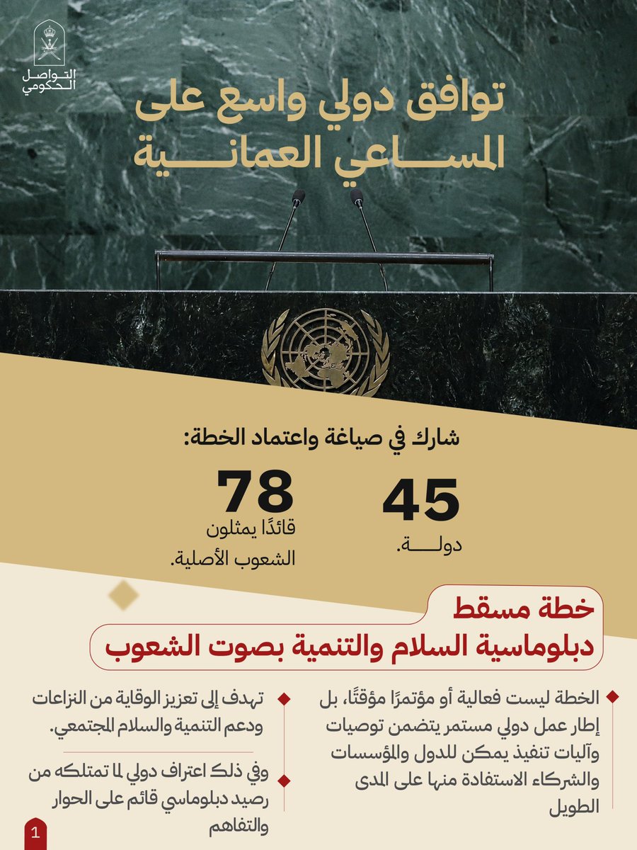 Oman_GC's tweet photo. من ُعمان للعالم: خطة مسقط ترسخ رسالة أن التنوع والاختلاف مصدر لتعزيز التقارب وإثراء التجربة الإنسانية المشتركة

#التواصل_الحكومي https://t.co/Udj0wtTMIM