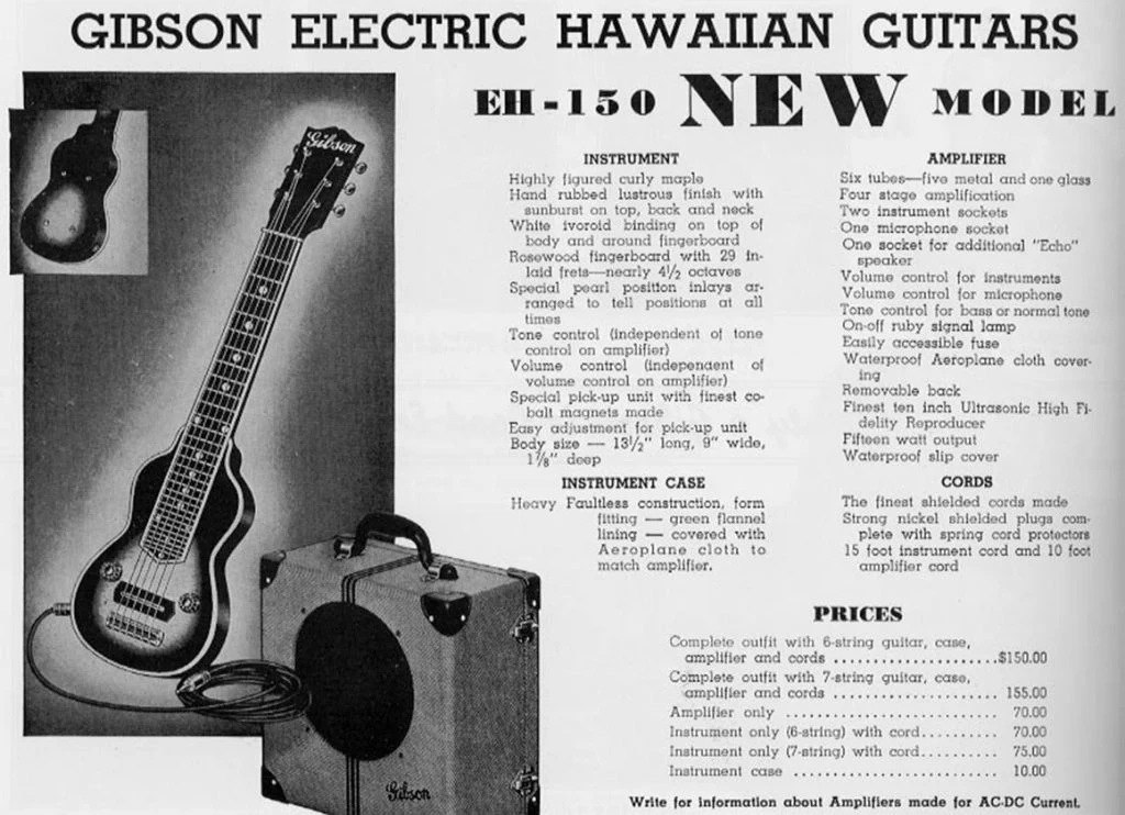 1935年、ギブソンは世界に先駆けてエレクトリック・ギター用 