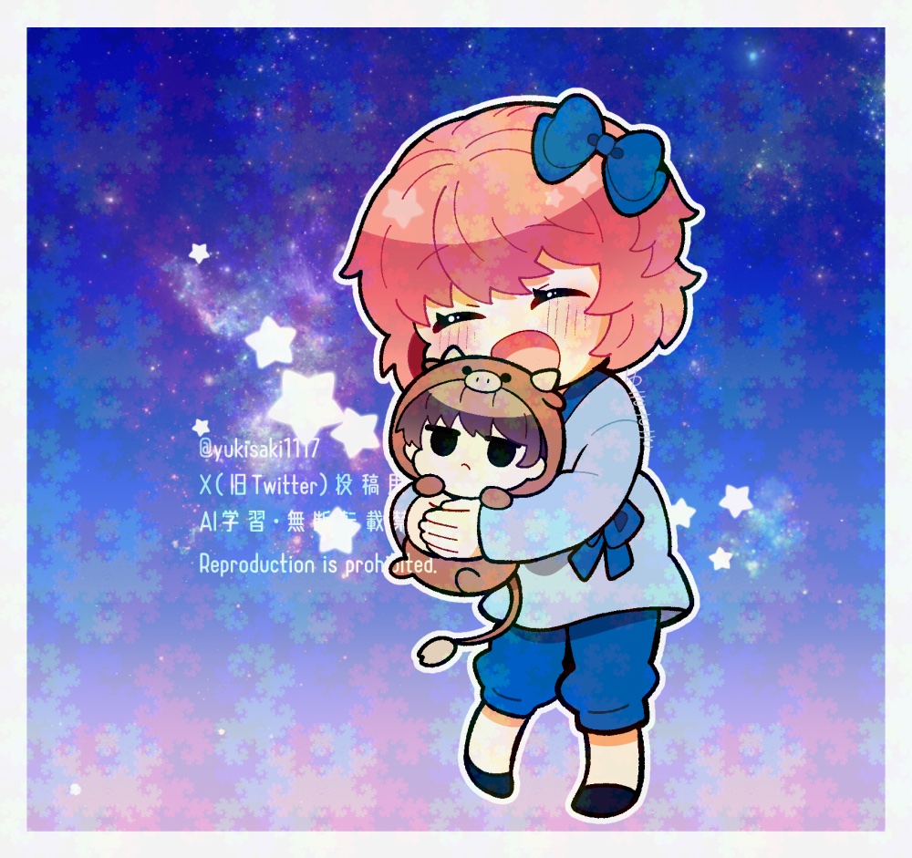 yukisaki1117's tweet photo. 彦星と牡牛
#DDLC https://t.co/tJubxe6yNj