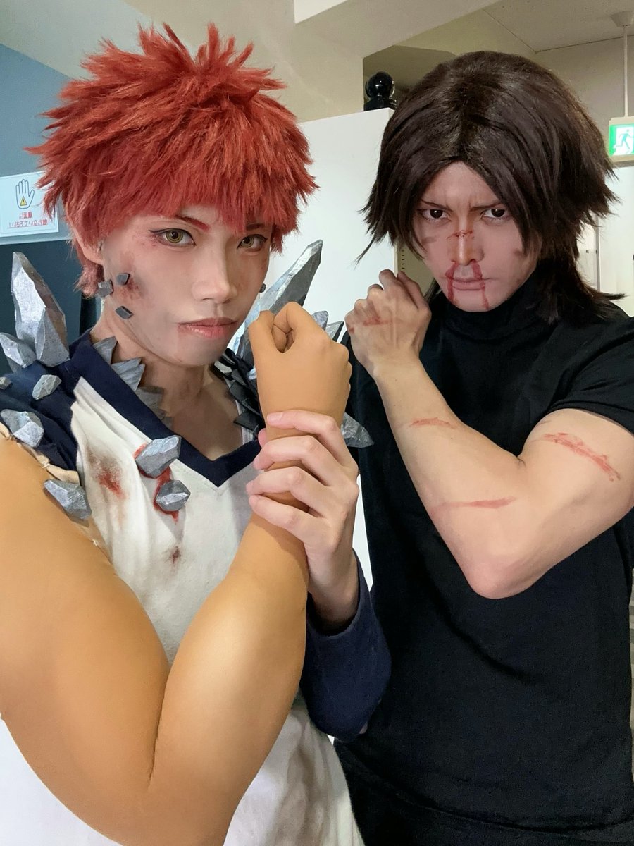 nightsakura37's tweet photo. そくほうではないですが、
今日は衛宮士郎、Fateルート、HFルートの戦いシーンの撮影を行いました！
スタジオ体験や色々勉強になって楽しかったです😭もう写真を楽しみにしています👊👊👊

言峰のいそべやきさん(@iso_kei_ )、
カメラマンのかみすさん(@Training_YG )
お疲れ様でした！！！ https://t.co/zoTyn11wTc