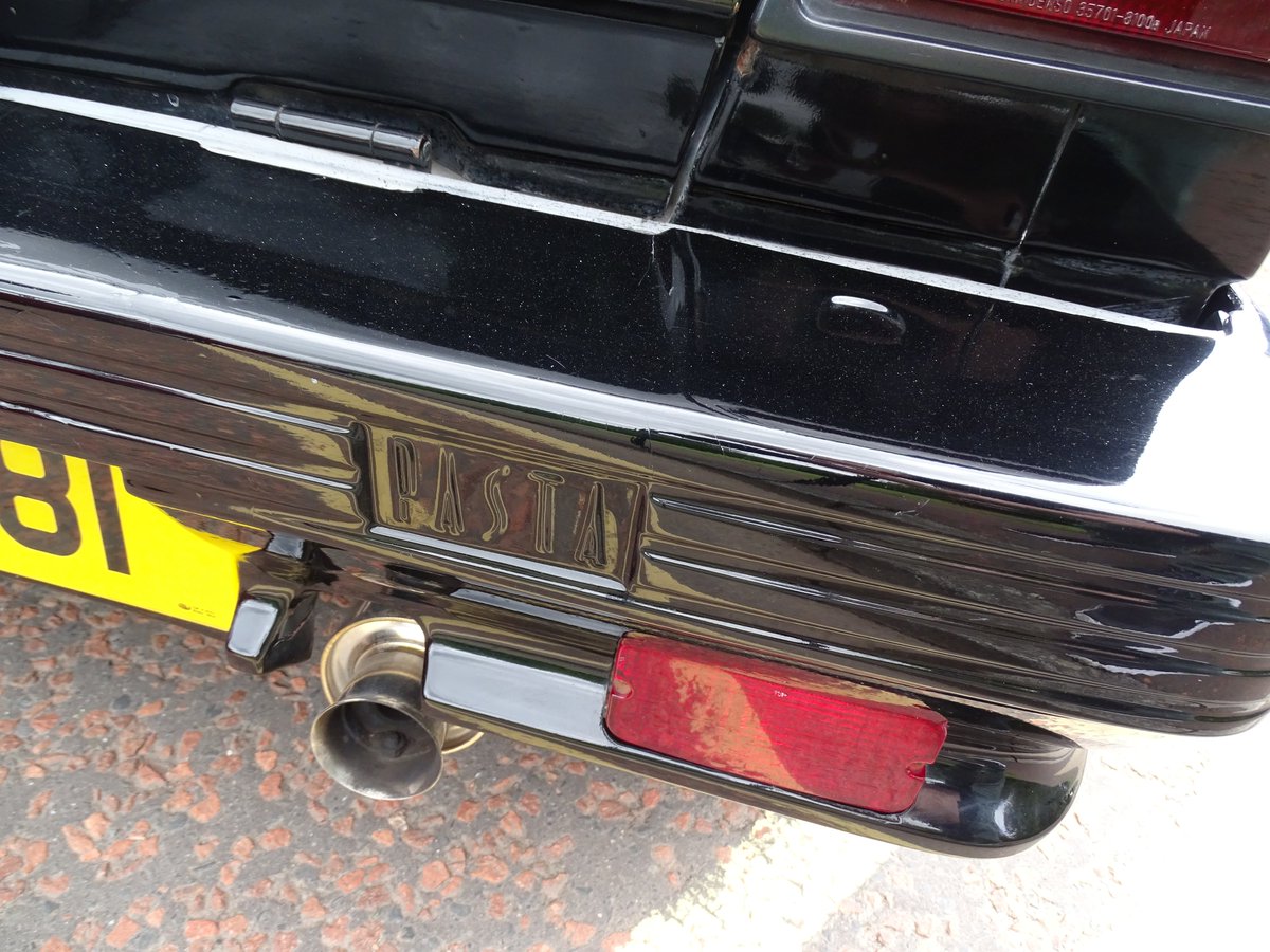 StripeyMiata's tweet photo. Any idea why it says Pasta on the back bumper?

#Suzuki #MightyBoy #ShotOnSony #WeirdCarTwitter https://t.co/6fvPdQ7kyo