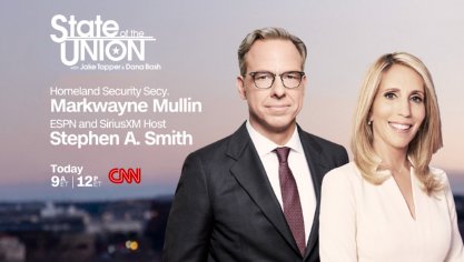 CNNSOTU's tweet photo. TODAY on #CNNSOTU with @Kasie
➡DHS Secretary Markwayne Mullin
➡ Stephen A. Smith
➡ Brad Todd, Xochitl Hinojosa, Scott Jennings, Jamal Simmons

Tune in at 9 AM and Noon on 📺 @CNN, 🌎🌍🌏 @cnni,  🎧📻 @Audacy, @tunein, @SIRIUSXM Ch. 116 &amp; 🖥️💻📲 https://t.co/FhaqYPeU7g! https://t.co/7ReQfmArCK