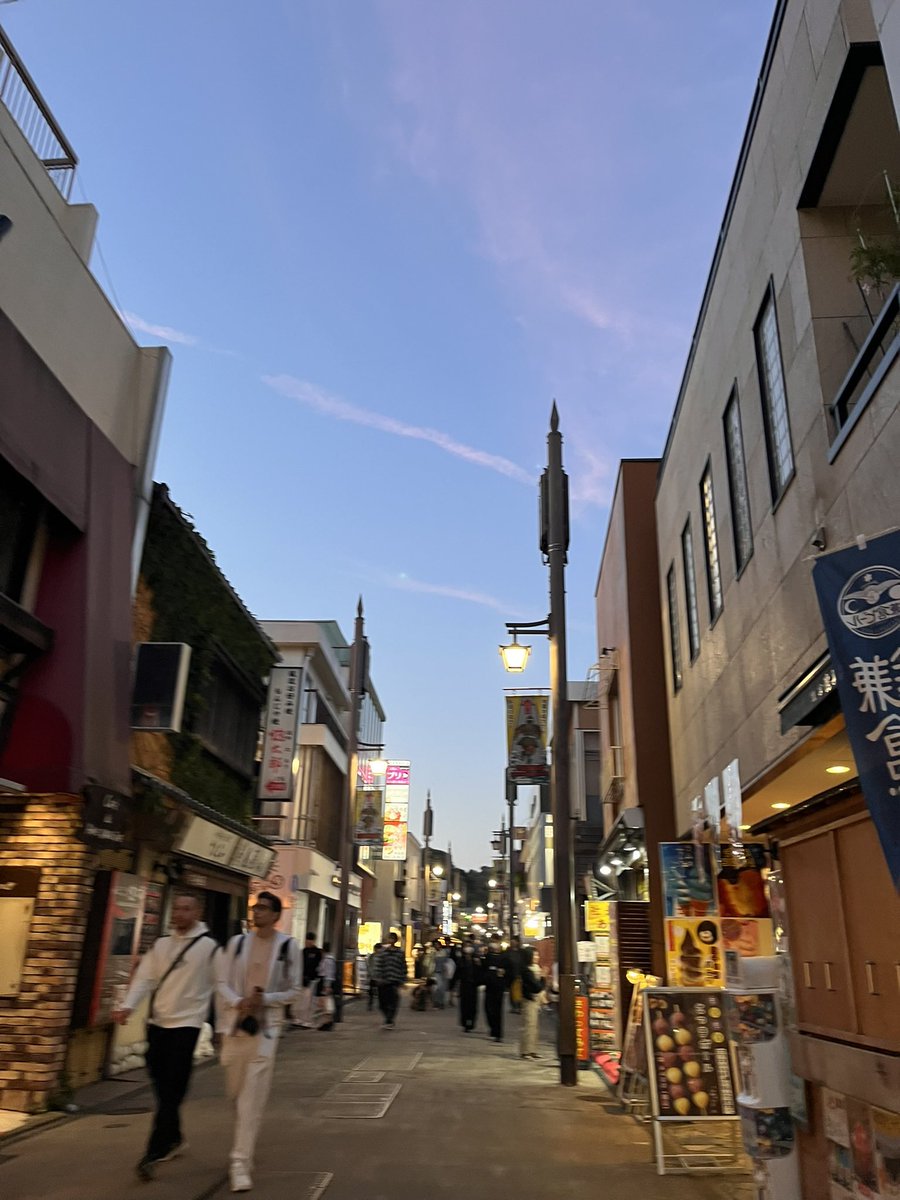 ZooPMTravels's tweet photo. Kimachi Street in Kamakura, full of life, shops and visitors, including a #Penpen and a #Piyoung comfortably travelling on their secretary rucksack. 

#ZooPMtravels #ZooPM https://t.co/FXrGUcJurq