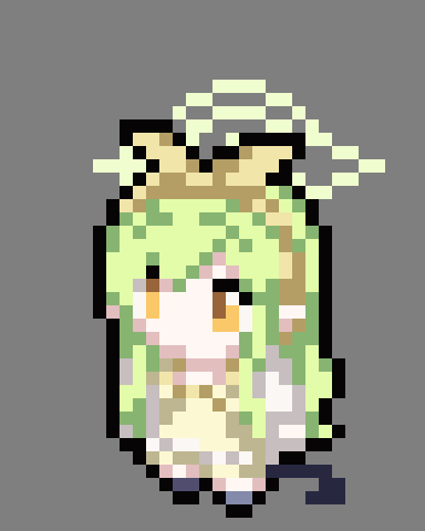 Gatialo_On's tweet photo. 橘ヒカリ（パジャマ）
#ブルアカ #BlueArchive #ドット絵 https://t.co/4TQWgU1UzT