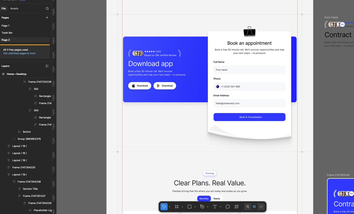 nadimUIUX's tweet photo. WIP 
CTA from our New @framer project https://t.co/Gr7Ir1CWEf