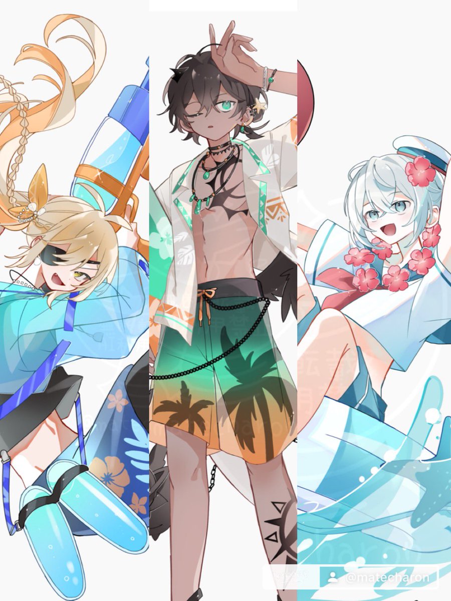 matecharon's tweet photo. バカンスモチーフのオリキャラ衣装デザインまとめ https://t.co/vYg17v7FNt