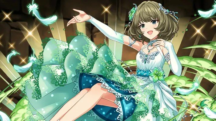 M590A2's tweet photo. 楓さん、誕生日おめでとう🎉 楓さんの駄洒落ってどれも面白いわよね♪💚💚💚(特に{空ってどうして青いんでスカイ?}が好き) シリーズを本格的に見たこと無いから機会があれば見てみたいわ♪💙💙💙
🍁高垣楓生誕祭 
#高垣楓誕生祭2026 
#6月14日は高垣楓の誕生日 
♪アイドルマスターシンデレラガールズ https://t.co/8ixcjcb2a7
