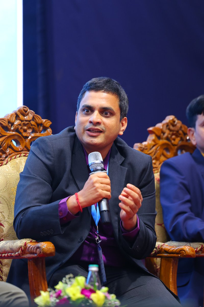 CSIR_NIScPR's tweet photo. Prof. Amar Keshav Gaonkar, Associate Dean, IIT Dharwad, highlighted the institute's commitment to developing solutions for real-world challenges through application-oriented and translational research.
He emphasized that IITs are not solely focused on creating job seekers but are actively nurturing an entrepreneurial mindset and a vibrant start-up ecosystem. As a third-generation IIT, IIT Dharwad is strengthening innovation through incubation support, dedicated start-up mentoring groups, skilled manpower, and collaborative research platforms.
Prof. Gaonkar also showcased the institute's focus on interdisciplinary research centres and industry-linked initiatives that help transform scientific discoveries into practical technologies and market-ready solutions, reinforcing the role of academia in driving innovation and societal impact.

@DrJitendraSingh @CSIR_IND  @CSIRNALOFFICIAL @CSIR_4PI @csircftri @IndiaDST  @DBTIndia @BIRAC_2012  @isro  @GVRayasam  @moesgoi @iitdhrwd

#RISEConclaveBengaluru #RISEConclave2026 #CSIRRISEConclave #ViksitBharat2047 #InnovationEcosystem #StartupIndia