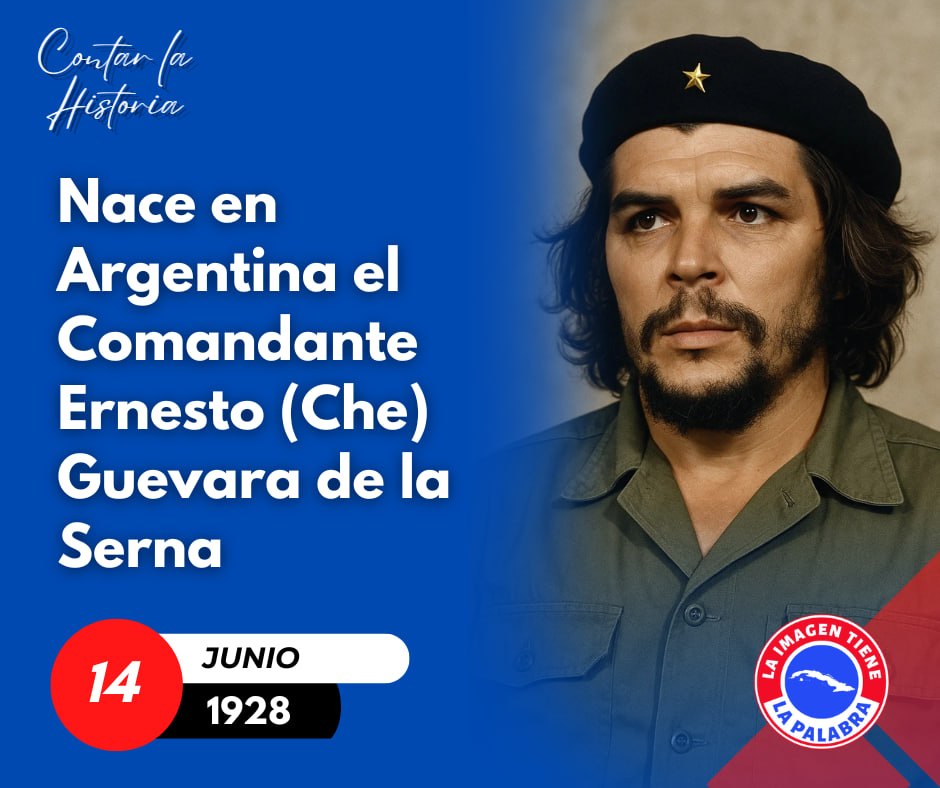 Carcastillo20's tweet photo. No se puede escribir la historia de la Revolución Cubana, sin tener en cuenta la contribución del Che. El Che nace en cada nueva generación. #CubaViveEnSuHistoria https://t.co/NI7DkhXDSu