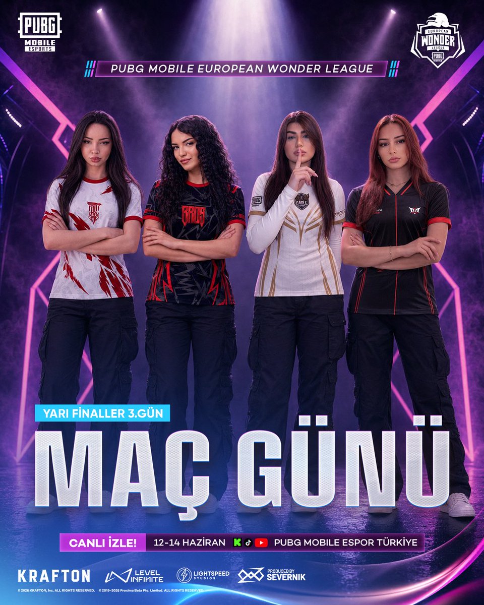 pubgm_espor_tr's tweet photo. PMEWL FİNALİSTLERİ BELLİ OLUYOR! 🤩

2026 PMEWL Yarı Finalleri'nin son günündeyiz! 

20.00'de PUBG MOBILE Espor Türkiye kanalında buluşalım!

#PUBGMOBILE #PMEWL https://t.co/SSBzFZykDT