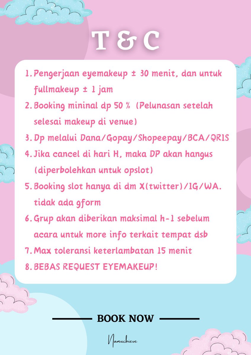 namuchieve's tweet photo. halo COER , buat yg masih cari jasa eyemakeup, fullmakeup &amp; hairdo kita masih ada slot yapp! 
eyemakeup start from 50k, fullmakeup &amp; hairdo start from 35k🥰

#eyemakeup #jasaeyemakeup #wts #wtb #cortis #allobank https://t.co/v3PQNOIgqI