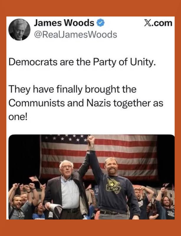 RYboating's tweet photo. Good morning friends! 
Happy Sunday! 
Wishing all of you a blessed day. 🤗

James Woods has a point. 😉👇👇👇