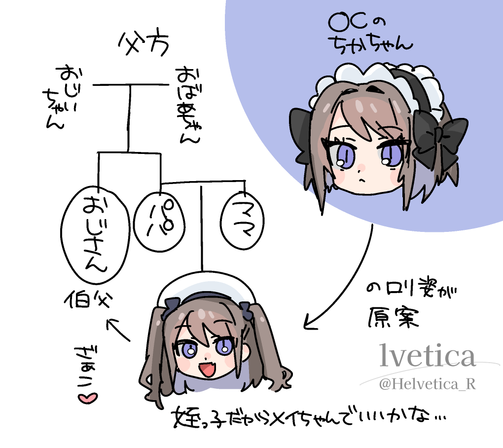 詳しく書くとこう!姪っ子のメイちゃんです、よろしくお願いします 