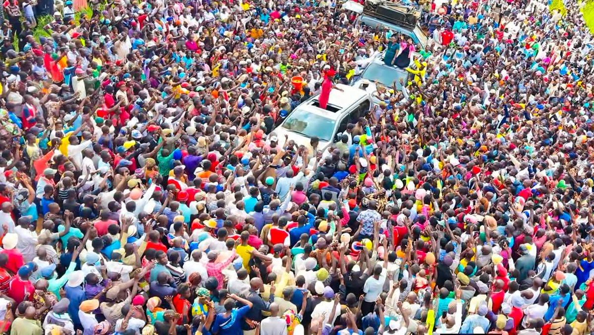 DidmusWaBarasa's tweet photo. This evening, the remarkable reception at Nyange Market, Naitiri, Tongaren underscored the people's relentless confidence in the government's development agenda and a shared commitment to progress. United in purpose, we remain steadfast in advancing inclusive growth, transformative development, and shared prosperity.
#DidmusBarasaGov2027