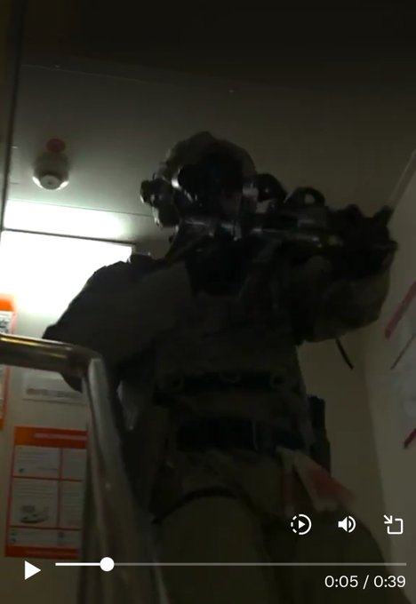 UAVHive's tweet photo. @whazell It's not really footage of the "seizure" as any camera operator can see these scenes are staged for social media.  A number of Marines are clearly being told to act out "clearing" areas the cameraman is already positioned ahead of. https://t.co/jHm1bxTytv