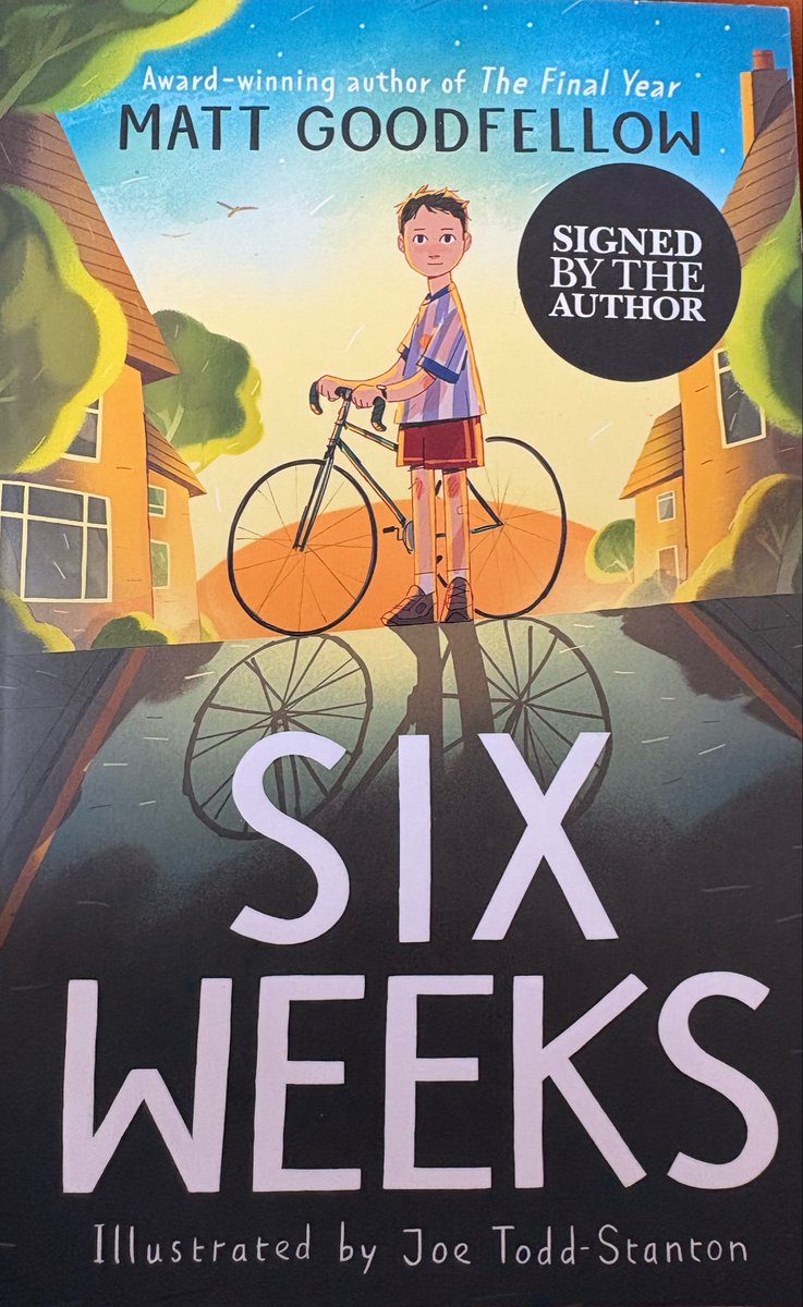 smithsmm's tweet photo. Absolutely loved @EarlyTrain’s  new book “Six Weeks”

It’s a truly beautiful story about family, loss, connection and ultimately Hope. 

Set during an endless summer. Alfie is dealing with the loss of his mum and ultimately much more. Lovely stuff. 

@HachetteBooks https://t.co/oUlLfQezE9