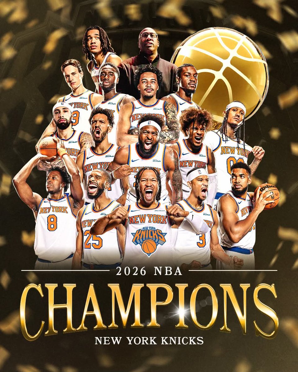 MDangaard's tweet photo. Congratulations to the New York Knicks on winning their first NBA title in 53 years,and 3rd overall. https://t.co/cVAVNRqXHw
