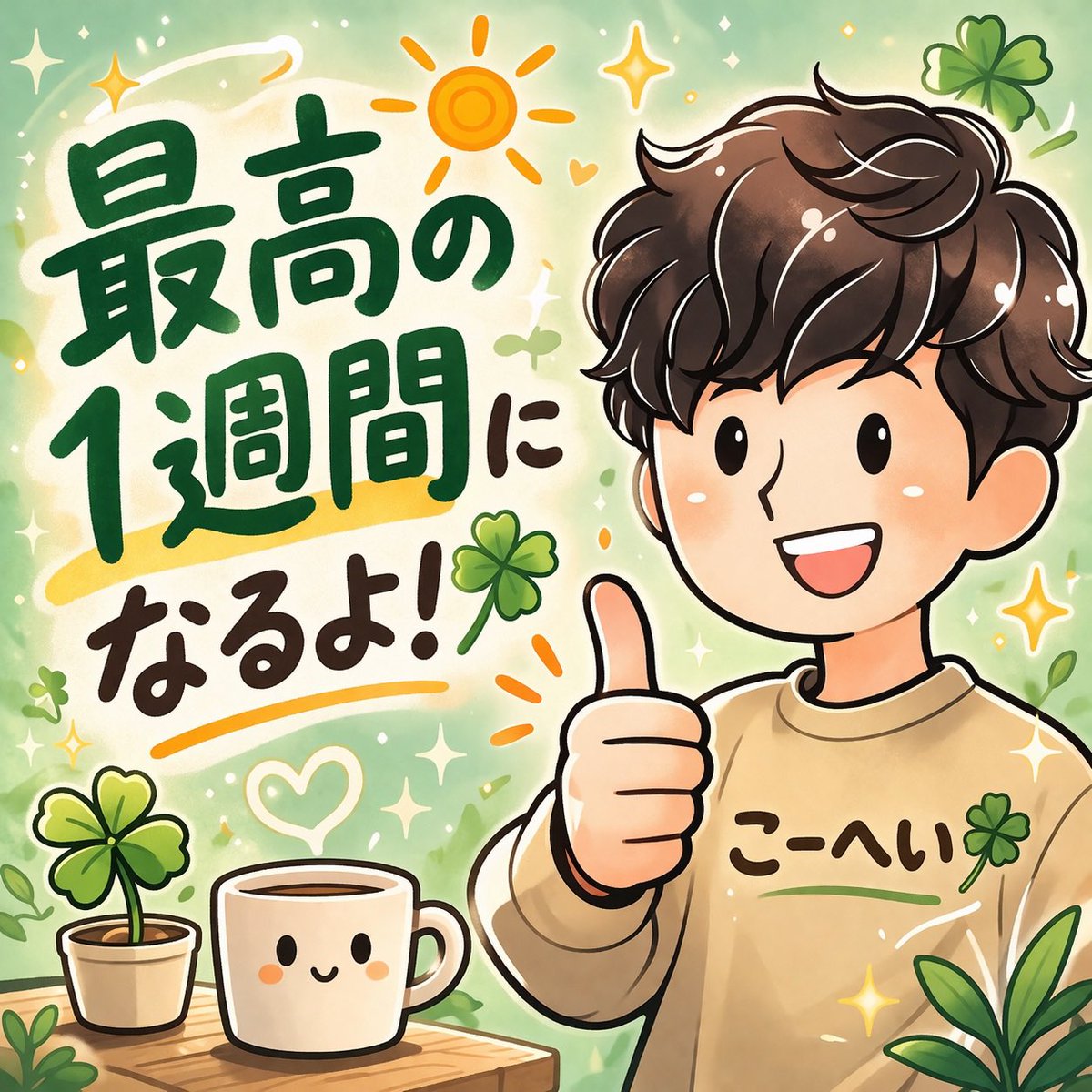 SUN082319's tweet photo. 【予祝&amp;言霊】
来週、最高の1週間になることが確定しました🍀 https://t.co/598i2Ye7SR