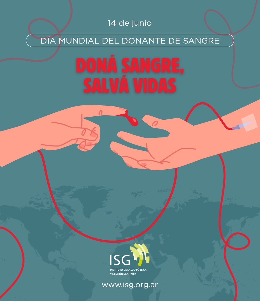 ISGsalud's tweet photo. 🩸 Día Mundial del Donante de Sangre
Detrás de cada cirugía compleja, de cada atención en el área de trauma y de cada tratamiento, hay un eslabón fundamental que no se puede fabricar en un laboratorio: el donante voluntario de sangre

Gracias por su compromiso con la vida https://t.co/NxEvMHWaKt