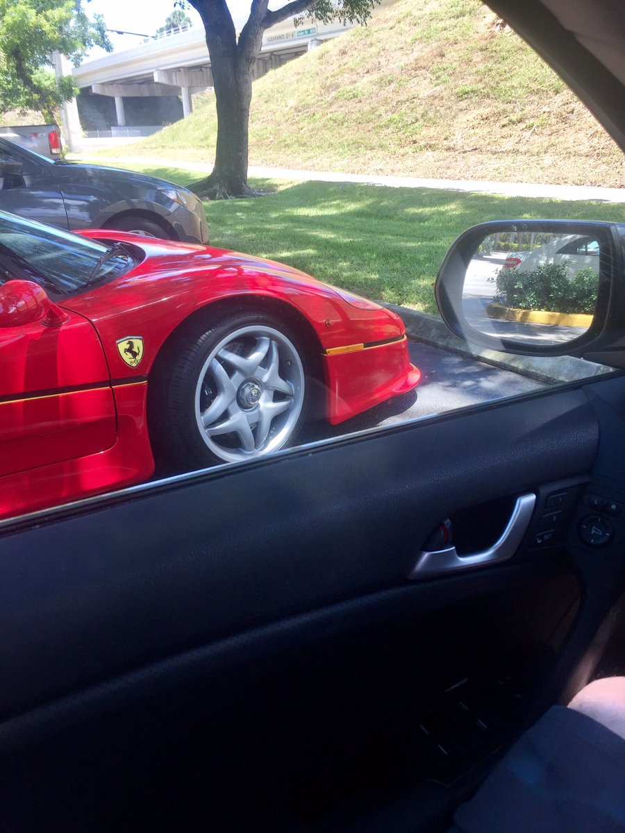 deadmorgan's tweet photo. @hlovo_ Going to lunch on a Tuesday afternoon, about to open my door and hear something loud pulling in.  It’s the first F50 made. #001. https://t.co/5XEB5vNTVR