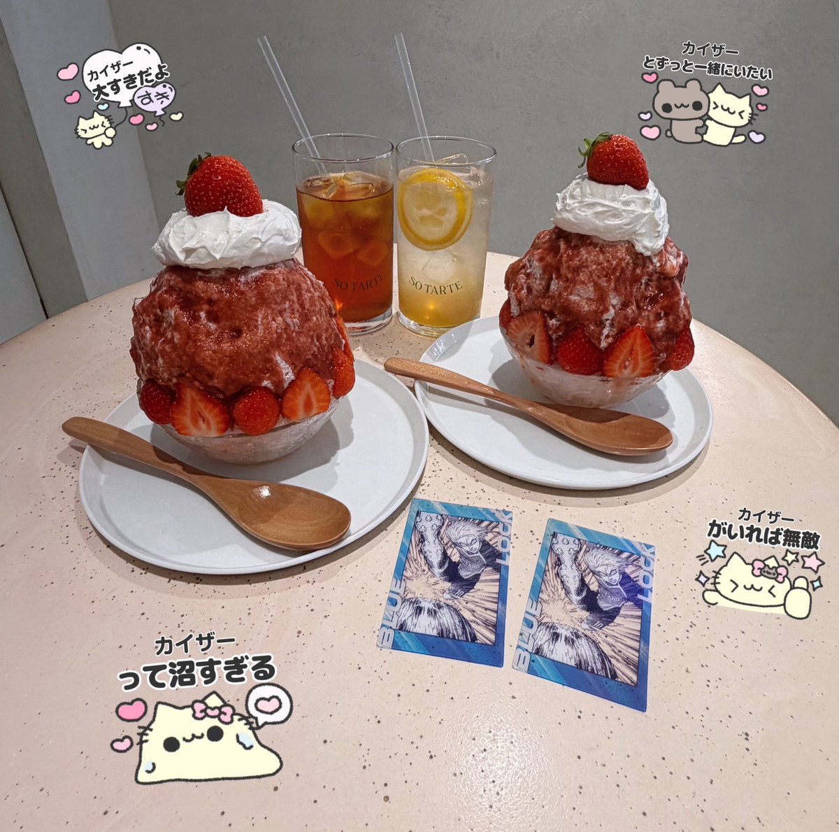 kai_hiser's tweet photo. ブルーロック３期決定おめでとうございます🎊
📍SO TARET 表参道店 https://t.co/oZGg0pXGu6