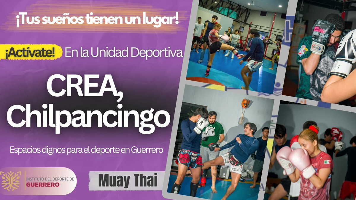 Gob_Guerrero's tweet photo. "Cada gota de sudor te acerca a la victoria. 🏆 Nuestras instalaciones están listas para recibir tu máximo esfuerzo. ¡Tu momento es hoy y comienza en el CREA!
#TransformandoElDeporte #GuerreroActivo #ViveSaludable https://t.co/XMVXVdOHCs