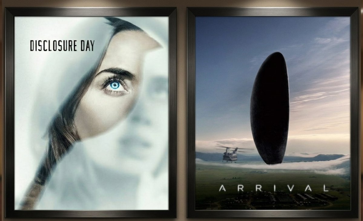 cadu282's tweet photo. O contato com extraterrestres no cinema quase sempre revela mais sobre nós do que sobre o visitante. Quando a gente coloca lado a lado Dia D (Disclosure Day), do Spielberg, e A Chegada (Arrival), do Denis Villeneuve, fica evidente o abismo que existe entre um filme que fica na superfície e outro que realmente mergulha em questões profundas.

Em Disclosure Day, o alienígena funciona basicamente como um gatilho para o conflito físico e para a perseguição. O filme começa com a possibilidade de discutir dilemas morais e filosóficos sobre a revelação de que não estamos sozinhos, mas logo abandona essa linha. O roteiro prefere focar na fuga do protagonista, nas corporações tentando controlar a narrativa e nas sequências de ação. O questionamento moral fica raso: o “outro” é visto como ameaça, e a resposta da humanidade se resume a medo, controle de informação e poder. Mesmo tendo espaço para explorar o impacto dessa descoberta na sociedade, o filme escolhe não ir fundo e se apoia na estrutura clássica de herói que precisa resolver um problema externo.

Arrival, por outro lado, faz o oposto. O filme usa a linguagem como o verdadeiro motor da história. O roteiro trabalha com a Hipótese de Sapir-Whorf, a ideia de que o idioma molda a forma como pensamos e percebemos o mundo. O grande desafio não é destruir os Heptapods, mas conseguir se comunicar com eles. Aprender o idioma deles não é apenas traduzir palavras, mas mudar a percepção humana sobre a realidade e sobre o próprio tempo.

É nesse ponto que o filme entrega sua discussão mais forte e dolorosa: o tempo não é linear como a gente vive, mas algo mais próximo de um círculo, onde passado, presente e futuro coexistem ao mesmo tempo. Ao desconstruir a linha do tempo de forma inteligente, o filme nos coloca diante de uma pergunta difícil: se você pudesse ver toda a sua vida de uma vez, do começo até o fim trágico e inevitável, você ainda assim escolheria viver ela? Você aceitaria a dor pra poder sentir o amor?

Enquanto Disclosure Day aposta em naves, perseguições e no medo como força motriz, Arrival usa o silêncio e o desconhecido pra nos fazer refletir sobre escolhas humanas. Um filme fica na superfície do espetáculo. O outro transforma o contato alienígena em um espelho da nossa própria existência.
#DisclosureDay #Arrival