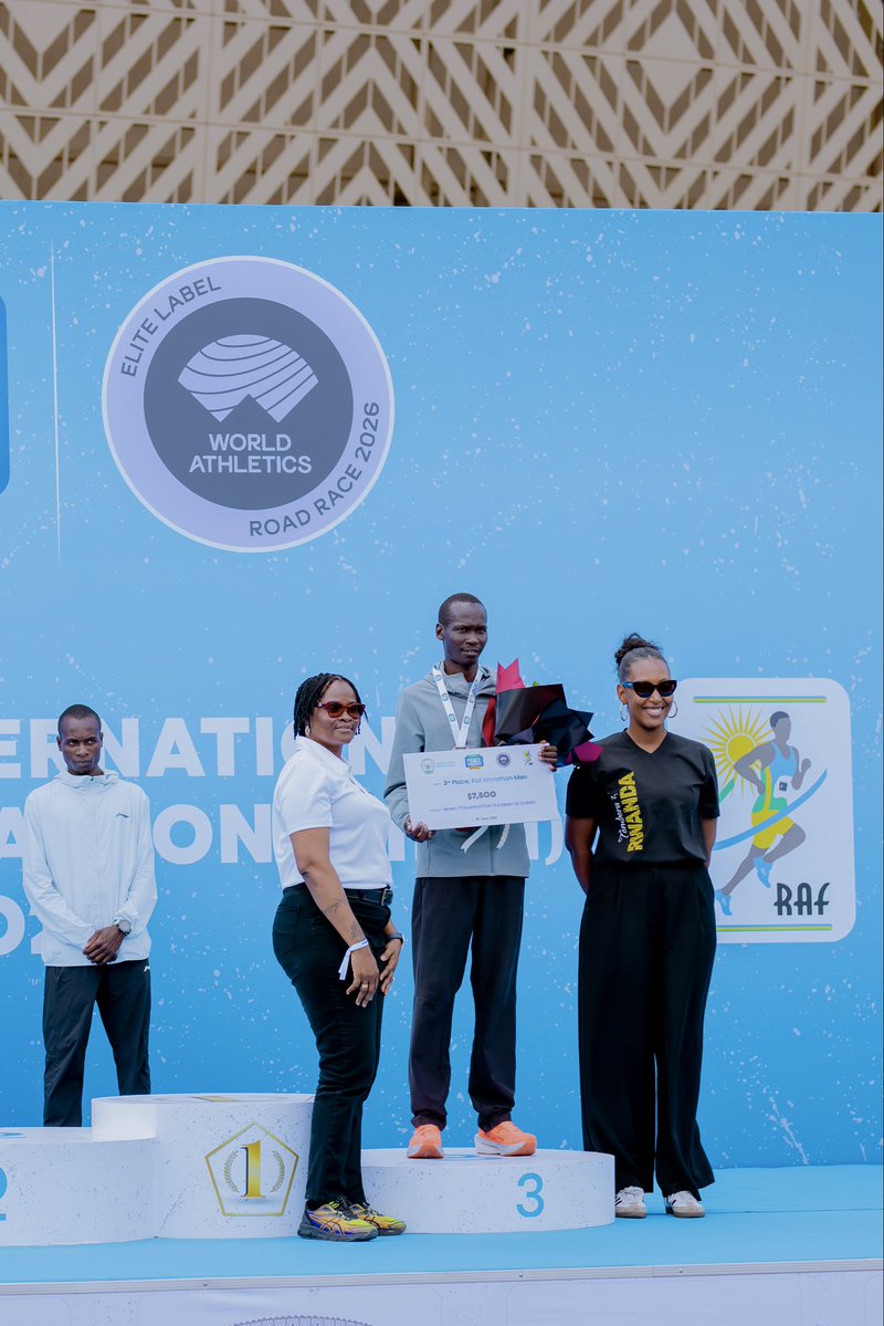 Rwanda_Sports's tweet photo. Congratulations to all winners! What a beautiful weekend it has been 👏🏾🏃🏿‍♂️🏃🏾‍♀️

#RwandaSports #KIPM2026 https://t.co/L9fJeyybRy