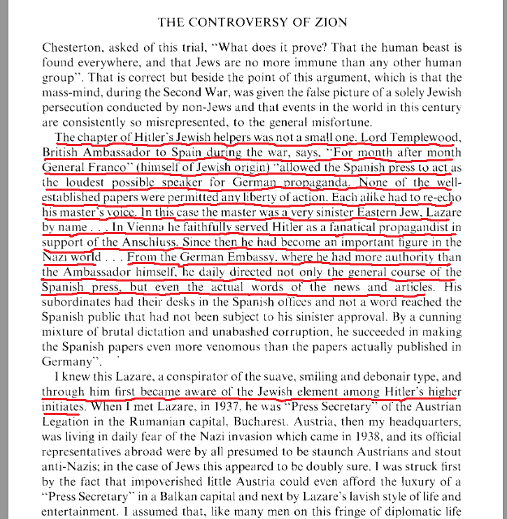 catholic_cg's tweet photo. Another well-placed crypto-Jew infiltrated in Nazi structures.

“Josef Hans Lazar | Nazi Jew in charge of Third Reich propaganda in Spain”

https://t.co/z9uFF4QqrD

"Hans Josef Lazar pulled the strings of Hitler’s propaganda in Spain. Then disappeared."

https://t.co/NaMOzine7U https://t.co/1MNJUY29jH