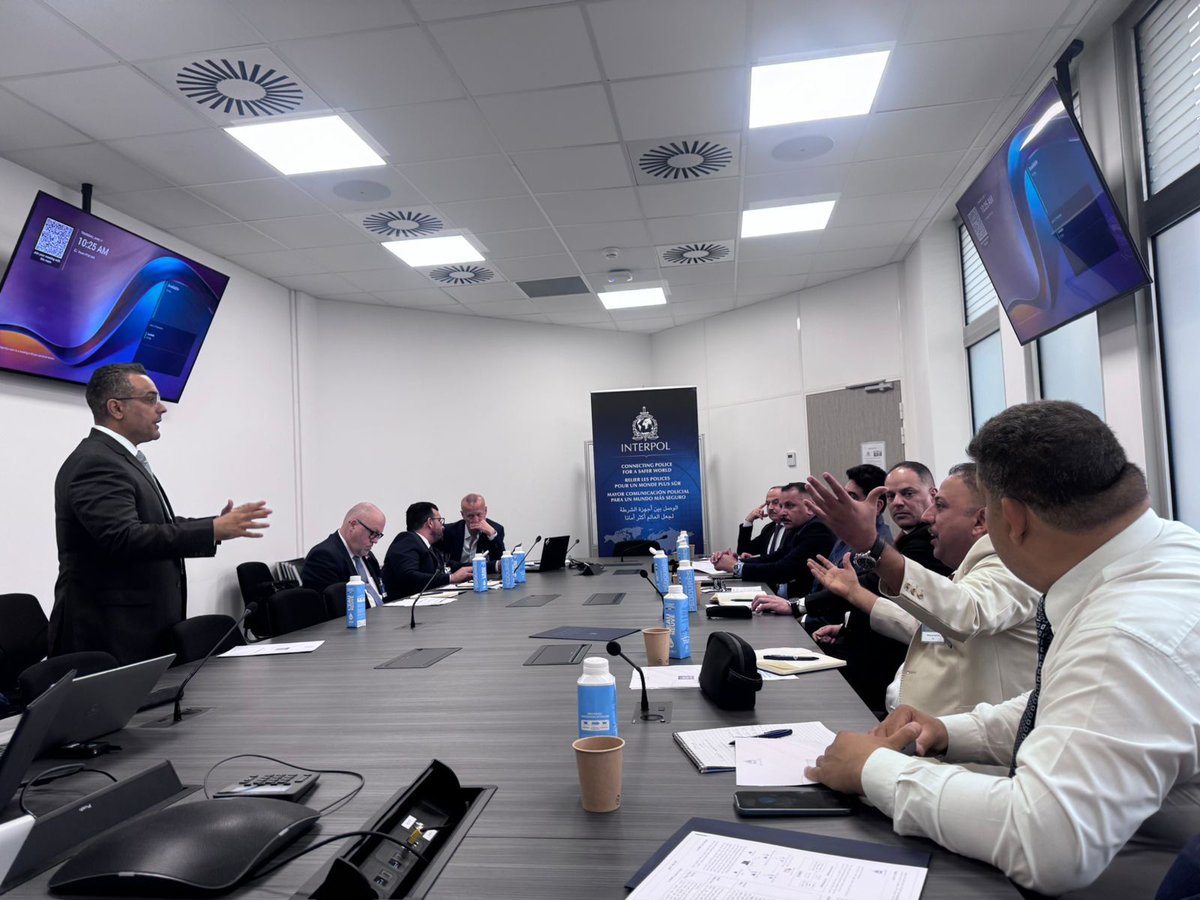 EuamIraq's tweet photo. @EuamIraq orgnized a study visit for key Iraqi MoI counterparts to INTERPOL HQ in Lyon, strengthening international law-enforcement cooperation, information exchange.
Read more on our website👇
https://t.co/CnD1iHrXZ0 https://t.co/4fjhTGnyFf