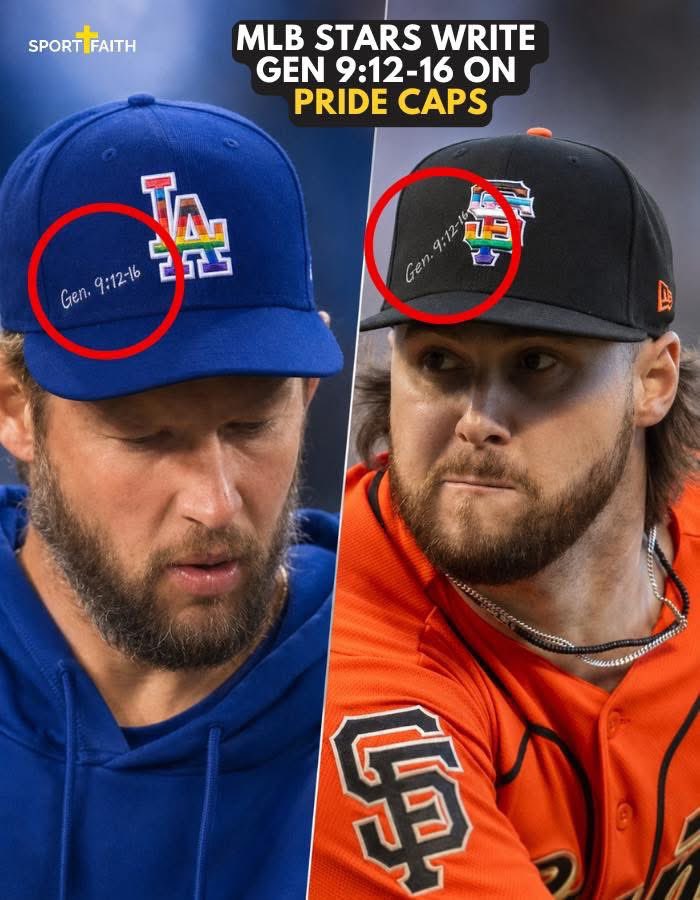TeamTrump47's tweet photo. Boom! ⚾🔥

Giants pitcher Landen Roupp joined Clayton Kershaw by writing Genesis 9:12-16 on his Pride hat.

The rainbow’s true meaning? God’s covenant and promise. 🌈🙏

“The rainbow is a symbol of God’s covenant with us and I stand firm in that.” - Roupp https://t.co/nEfKo1EyTz