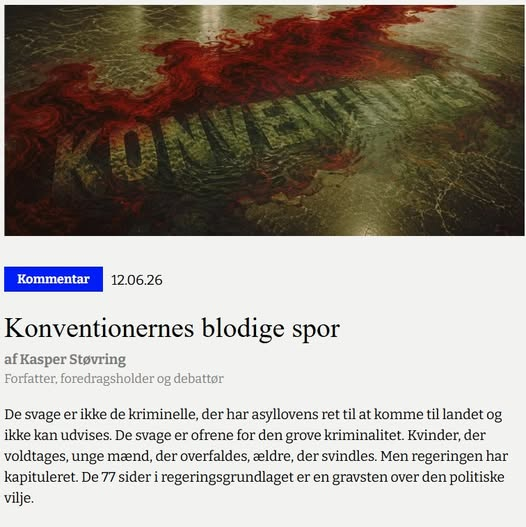 KasperStoevring's tweet photo. Vold, mord, voldtægter, svindel... intet sker for at løse problemet med kriminelle udlændinge. Konventionerne er blevet hellige tavler, man ikke må røre ved. Juristernes katedral, omgivet af sakrosankt sprog. En myte, der forhindrer politisk handling.
https://t.co/YTz0HJ5TtZ https://t.co/3RVVIwuWDd