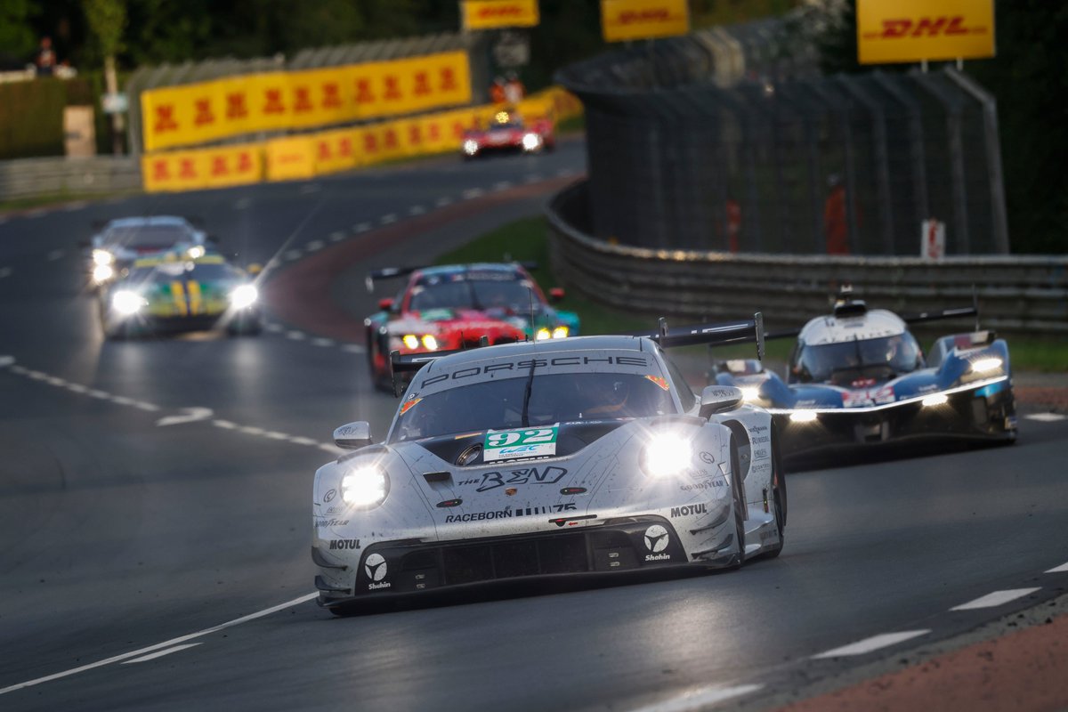 PorscheRaces's tweet photo. #LeMans24 - The two #Porsche #911GT3R from #Manthey customer team had a run of bad luck at the @24HoursofLeMans 🇫🇷. The results ⬇️

P13 - #92 #TheBend #Manthey
DNF - #91 #Manthey #DKEngineering

Stay tuned 🔜 for more information and quotes.

#Raceborn https://t.co/WFfALoSiwN