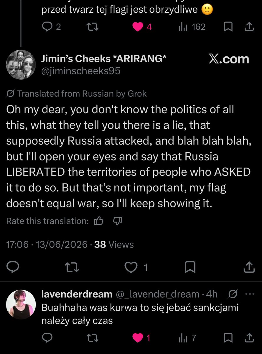 burntmoth_'s tweet photo. pinning this reply in case anyone feels like sympathizing with russian fans ☺️ https://t.co/fiVucEGltp