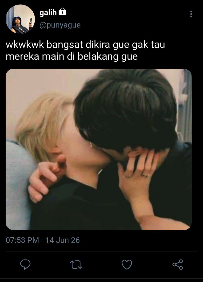 rexsemeru's tweet photo. jikook au 

rules nomer 1, jangan terlalu benci sama temen pacar, soalnya benci sama suka beda tipis

cw // harshwords  , cheating https://t.co/koYykpR8hO