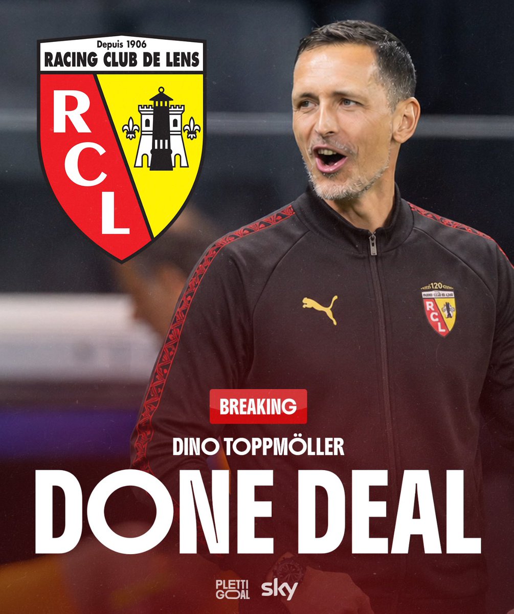 RC_LensPolska's tweet photo. Dino Toppmöller ma podpisać już za niedługo kontrakt z Lens do 2️⃣0️⃣2️⃣8️⃣ roku❗️

Niemieckiego szkoleniowca do przejścia do Lens miała skłonić gra w Lidze mistrzów❗️ https://t.co/ssjHHdGGhz
