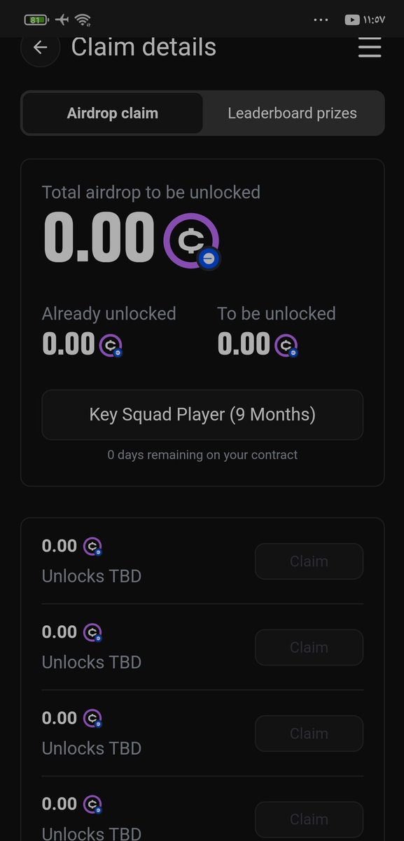 ESLAMY97's tweet photo. @Serg_0x @ofc_the_club Hello  
was already eligible and had rewards in my account, but now when I log in, my balance shows 0 and I can no longer see my rewards. Have my rewards been confiscated?
Please help me resolve this issue. I would greatly appreciate your assistance.
Thank you. https://t.co/sfpla9LqhA