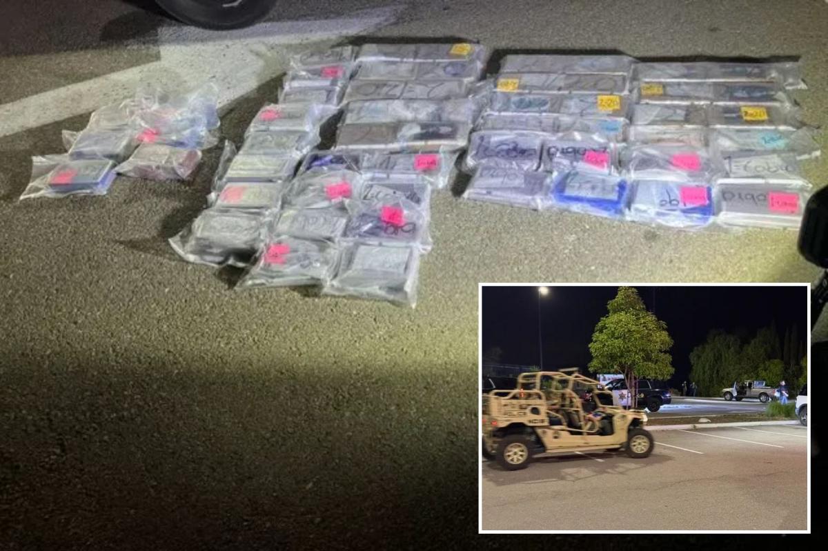 mcgmouton57's tweet photo. Not very smart to try and hide on a Marine Base.

A six-hour manhunt at Camp Pendleton Marine Corps Base in CA, and ended with the arrest of 2 suspects and a vehicle they abandoned with 112 pounds of cocaine and fentanyl in it. The 2 suspects were evading a police pursuit when they crashed through the gate at Pendleton. The Naval Criminal Investigative Services (NCIS)  said the "high stakes"  search involved the Center and Regional Enforcement Action and deployed approximately 30 military personnel was launched using real-time intelligence and tracking support from NCIS Multiple Treat Alert Capabilities Team. The suspects were apprehended after about 6 hours. 

https://t.co/MGfd1bvwAD