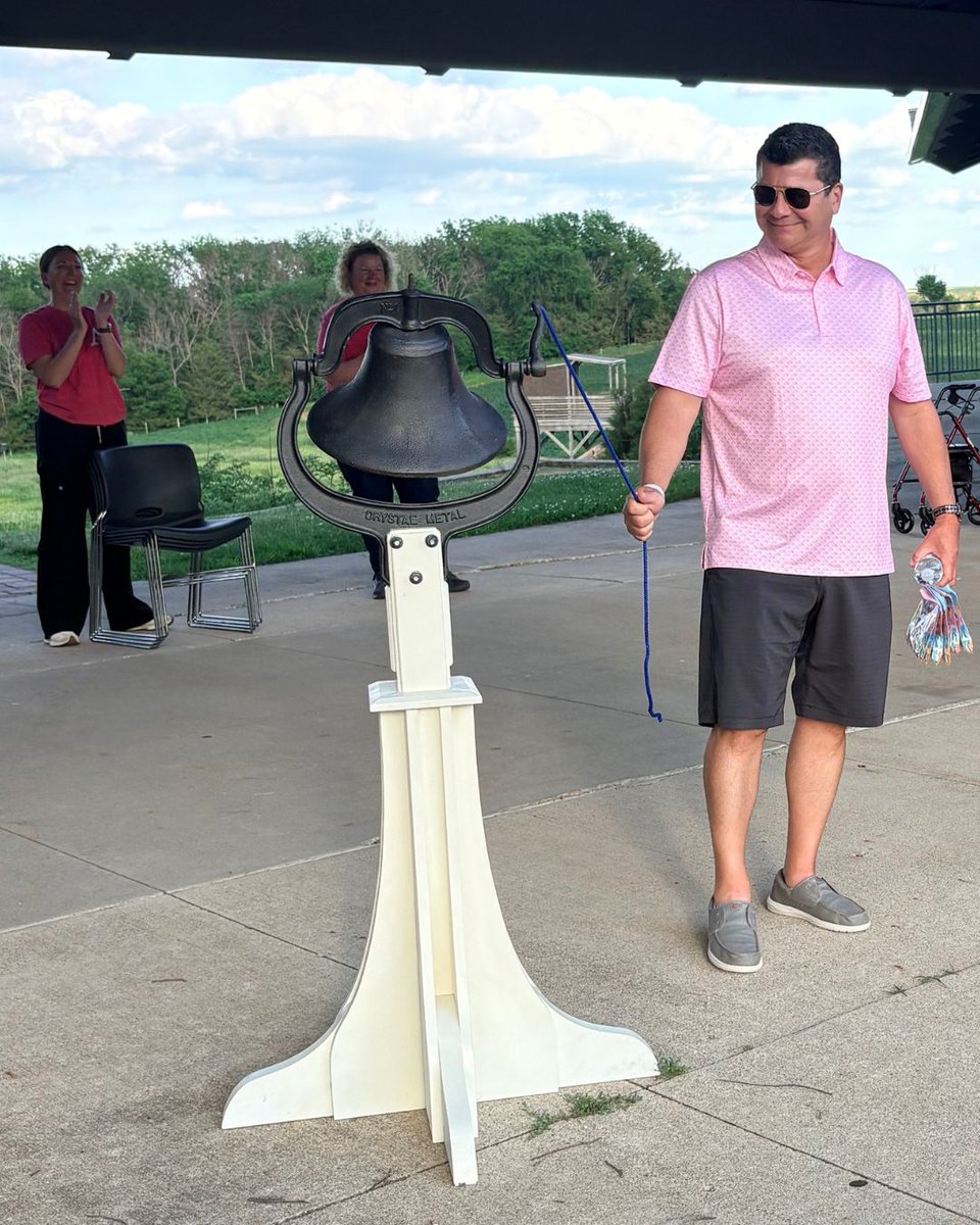 SurvivorsDay's tweet photo. We’re so excited to see how communities came together to celebrate survivors on June 7th!
To help us kick things off, cancer survivor Dan is ringing the bell at the St. Anthony Hospital Cancer Center’s #NCSD2026 celebration in Carroll, IA.
#NationalCancerSurvivorsDay #NCSD https://t.co/LsEHC9awV7