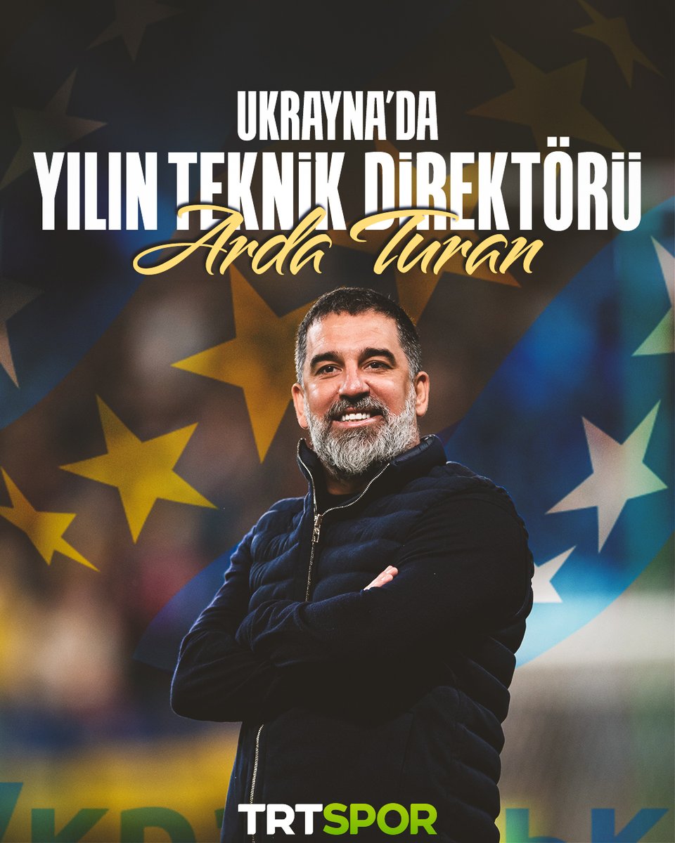 trtspor's tweet photo. 🇺🇦 Ukrayna'da yılın teknik direktörü Arda Turan! https://t.co/fGqmj6iOl0